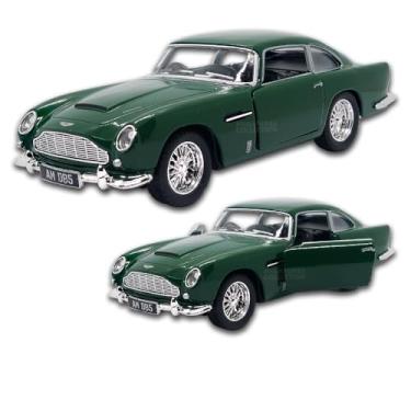 Imagem de Miniatura de carro Aston Martin DB5 Escala 1/38 em Metal, abertura de portas, em metal, com fricção, carrinho de ferro colecionável 12 CM de comprimento (Verde)