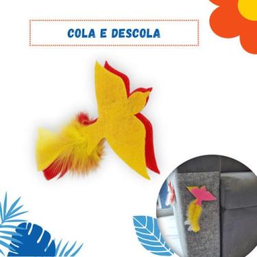 Imagem de Brinquedo para Arranhador Adesivo  Acessório Interativo com Penas para