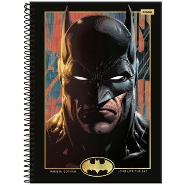 Imagem de Caderno Espiral Capa Dura Universitário 1 Matéria Batman 80 Folhas Foroni Estampa 1