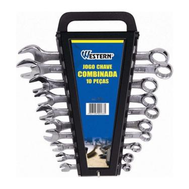 Imagem de Jogo De Chaves Combinadas Western 6 A 17mm Com 10 Pecas