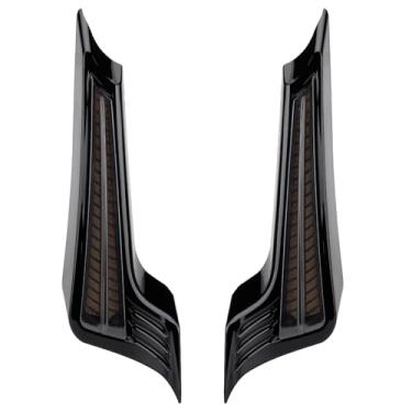 Imagem de VG MOTO Painel De Led Para Motocicleta, Luzes Preenchimento, Lâmpada Para-Lama Traseiro, Seta, Luz Freio, Compatível Com Harley Touring Road King, Electra Street Glide 2014-2023 (Carcaça Preta, Lent