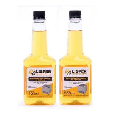 Imagem de 2 Detergentes Para Limpeza De Bico Ultrassom 500ml - Lisfer