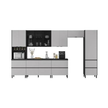 Imagem de Cozinha Completa Itatiaia Lumina 410cm em Madeira MDF - Moveis Itatiai