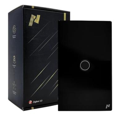 Imagem de Interruptor Touch Zigbee 1 Botão Preto NovaDigital - Compatível Alexa e Google Assistente