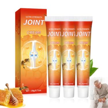 Imagem de XiuFa 3 unidades de creme para articulações, veneno de abelha, creme reparador de juntas, para costas, pescoço, pés, ombros