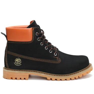 Imagem de Bota Trylha impermeável Feminina. Inch 6 Classica (Preto/Laranja, BR, Adulto, Numérico, 38)