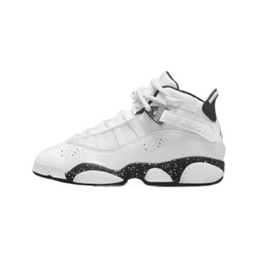 Imagem de Nike Tênis infantil Jordan 6 Rings Big (323419-111, branco/preto/branco), Branco/Preto, 18