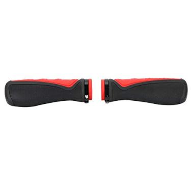 Imagem de Semme Mountain Bike Guitlebar Grips Anti Slip Design Ergonômico Elegante à Prova de Poeira à Prova D'água para Ciclistas de Estrada e Montanha (Preto vermelho)
