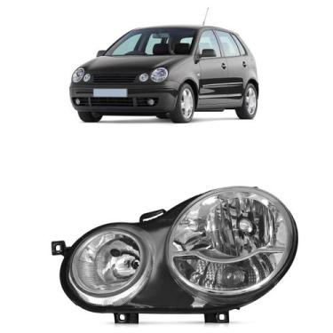 Imagem de Farol Dianteiro Polo 2003 A 2006 Máscara Cromada - Automotive Imports,