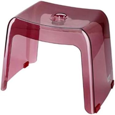 Imagem de Banqueta De Segurança Cadeira De Banho Giratória Para Chuveiro Antiderrapante à Prova D'água Banqueta De Banho Para Idosos Cadeira De Banho Para Deficientes Cadeira De Banho, Red Wine