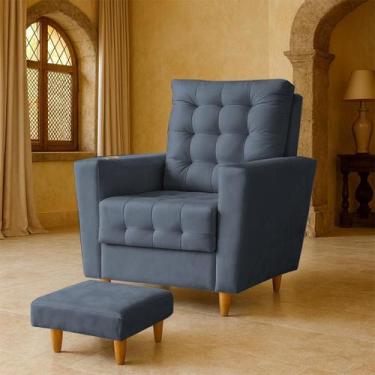 Imagem de Poltrona para sala de estar Pés Palito, Conforto e Design Elegante Mel