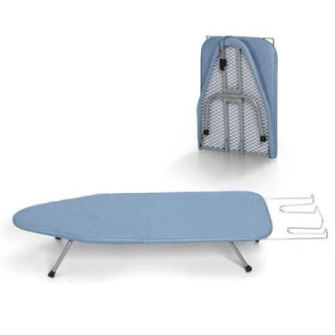 Imagem de Tábua de passar roupa BlissBoard Mini Mesa Dobrável Azul 31x12cm