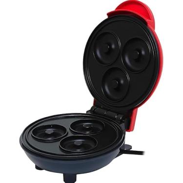 Imagem de Mini Máquina de Donuts Elétrica Antiaderente 220V — Faça Donuts Quentes, Rápidos e Perfeitos em Casa, Prática, Compacta, Ideal para Cafés da Manhã, Lanches e Festas