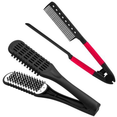Imagem de Conjunto de modelagem de cabelo CHENGU Boar Bristles Clamp Sightening 