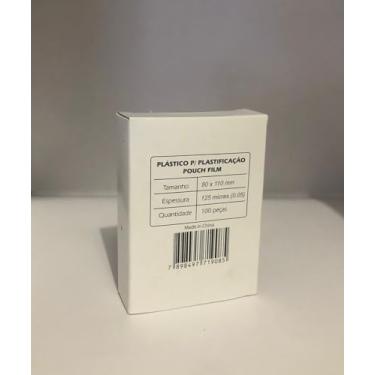 Imagem de Plástico para Plastificação, Plastyline, Pouch Film, RG, 80 mm x 110 mm, 0,05, Conjunto com 100