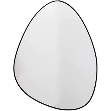 Imagem de Espelho de banheiro montado na parede, espelho de parede irregular, espelho decorativo grande, espelho de vaidade moderno sem moldura para entrada quarto sala de estar banheiro espelho de decoração de