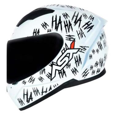 Imagem de Capacete Moto Fechado ASX City Fun Masculino e Feminino, Branco, 1.600