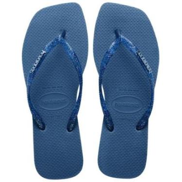 Imagem de Chinelo Havaianas Square Logo Metalic Bico Quadrado Feminino-Feminino