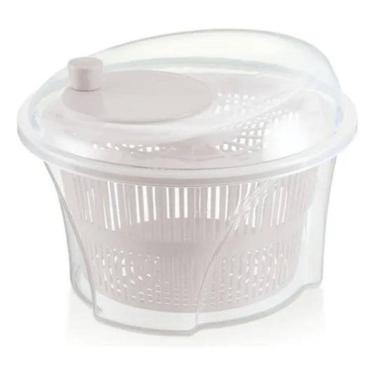 Imagem de Centrífuga Seca Salada Secadora Premium Alface Folhas Cor Tr