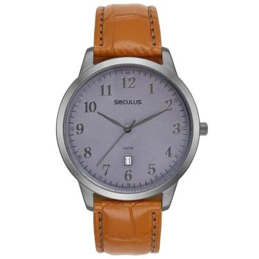 Imagem de Relógio Seculus Masculino Ref: 44302gpsvsc3 Clássico Grafite