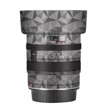 Imagem de EF 28-70 3.5-4.5 II Capa de lente película antirarranhões adesivo protetor de corpo película protetora decalque para Canon EF 28-70mm F3.5-4.5 II (titânio triangular)