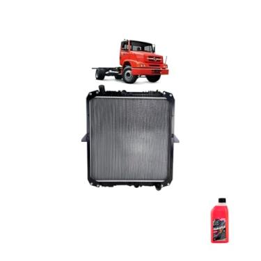 Imagem de Kit Radiador Interc MB 1620 06 Eletrônico + Aditivo ParaFlu Rosa Pronto Uso 1L