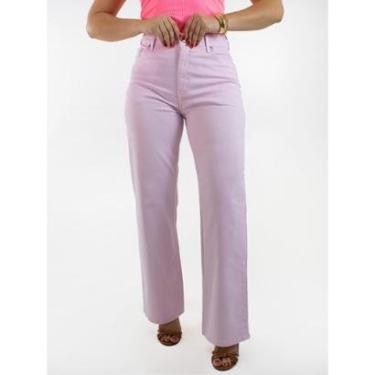 Imagem de Calça Feminina Wide Leg Sarja Candy Colors Anticorpus-Feminino