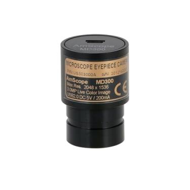 Imagem de AmScope - Câmera digital de microscópio ocular CMOS colorida 3MP USB 2.0 – MD300A