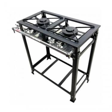 Imagem de Fogão Industrial 2 Bocas 2 Queimadores Duplos Baixa Pressão - MR FOGÕE