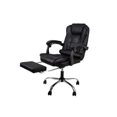 Imagem de Cadeira De Escritório Presidente Executiva Alta Big Boss Giratória Com Pillow Top Apoio De Pés Preto