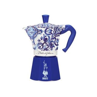 Imagem de Cafeteira Italiana Moka Express Azul 6 Xícaras Dolce & Gabbana - Bialetti