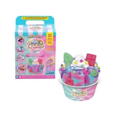 Imagem de Kit Slime de Sorvete Slimy Gelateria - Sorvete de Rolo Morango