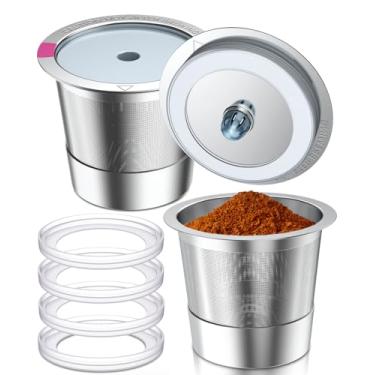 Imagem de Cápsulas de café reutilizáveis de aço inoxidável universais para cafeteiras Keurig 2.0 e 1.0 (pacote com 2)