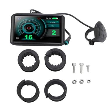 Imagem de RiToEasysports Tela de Ebikes, Medidor de Exibição de Bicicleta Elétrica, Painel Lcd Com Tela Colorida de 5 Núcleos, Cabo à Prova de água para Guidão de 22.2mm