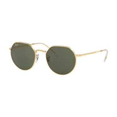 Imagem de Ray-Ban RB3565L JACK Óculos de Sol Unissex Ouro TAM 53