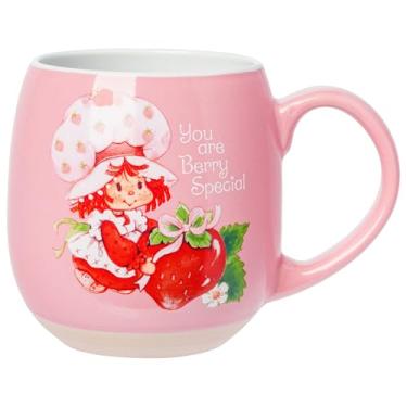 Imagem de Silver Buffalo Caneca de cerâmica Strawberry Shortcake Core vintage autêntica Berry Special 473 g base de argila