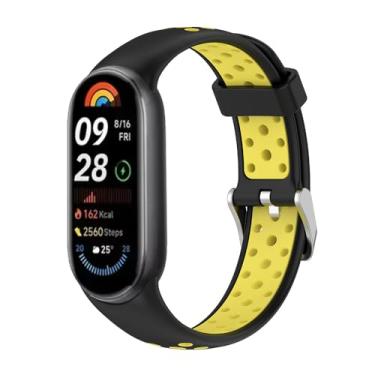 Imagem de FFHDJL Pulseira de silicone para Xiaomi Smart Band 9 Smartwatch Correa Acessórios para Mi Band 8 8 NFC 9 Pulseira de substituição, For Mi Band 8 9, Ágata