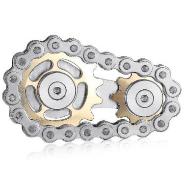 Imagem de Corrente Fidget Spinner Shizhi Boutique, prateada, 1 peça - Gloome Sto