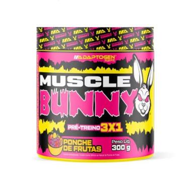 Imagem de Pre treino muscle bunny adaptogen 300g - ponche de frutas