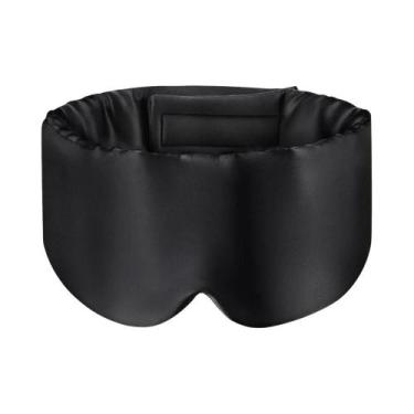 Imagem de Máscara De Dormir 100% Seda De Amoreira Ajustável Com tiras autocolant