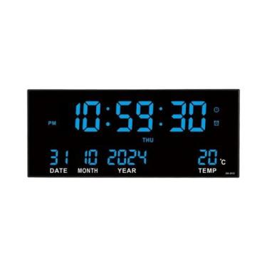 Imagem de Relógio De Parede Digital LED Grande De 14 Polegadas Com Alarme, Exibi