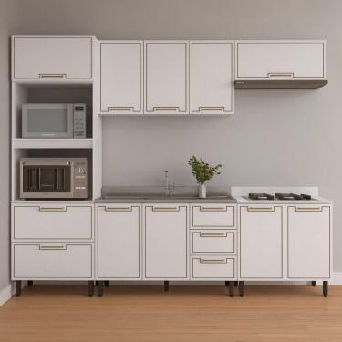 Imagem de Cozinha Modulada 5 Pecas sem Pia Amara Politorno Moveis