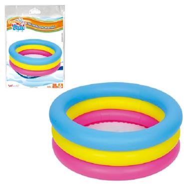 Imagem de Piscina Inflavel 3 Aneis 88l Colors 25x76cm Summer Fun