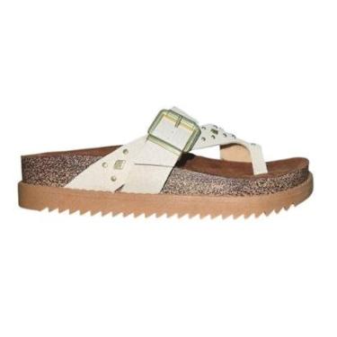 Imagem de Tamanco Plataforma Anatômico de Dedo Feminino Moleca 5500.120 Off White-Feminino
