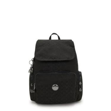Imagem de Mochila Kipling City Zip S Black Sign JQ-Feminino