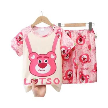 Imagem de Conjuntos De Pijamas De Verão Para Meninas Com Estampa De Desenhos Ani