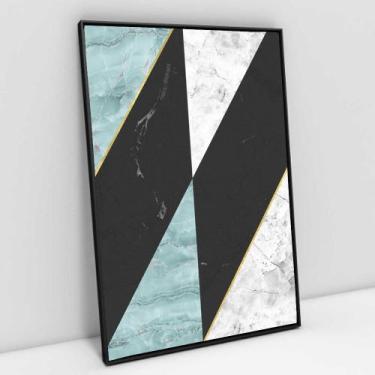 Imagem de Quadro Decorativo Geométrico Mármore Delux em tela Canvas - TaColado, 
