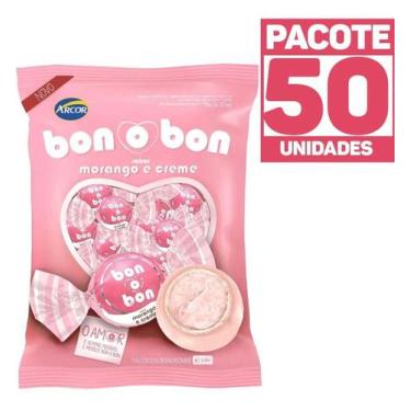 Imagem de Bombom Bon O Bon Arcor Recheio Beijinho 750g Pacote 50un