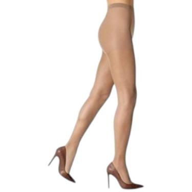 Imagem de Meia Calça Feminina Fio 40 Elastano Opaca Selene Cores, Pó de arroz, G