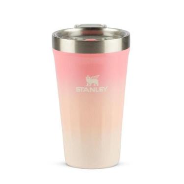 Imagem de Copo Texturizado Com Tampa Stanley 473ml Pink Mesa Sunset Gloss